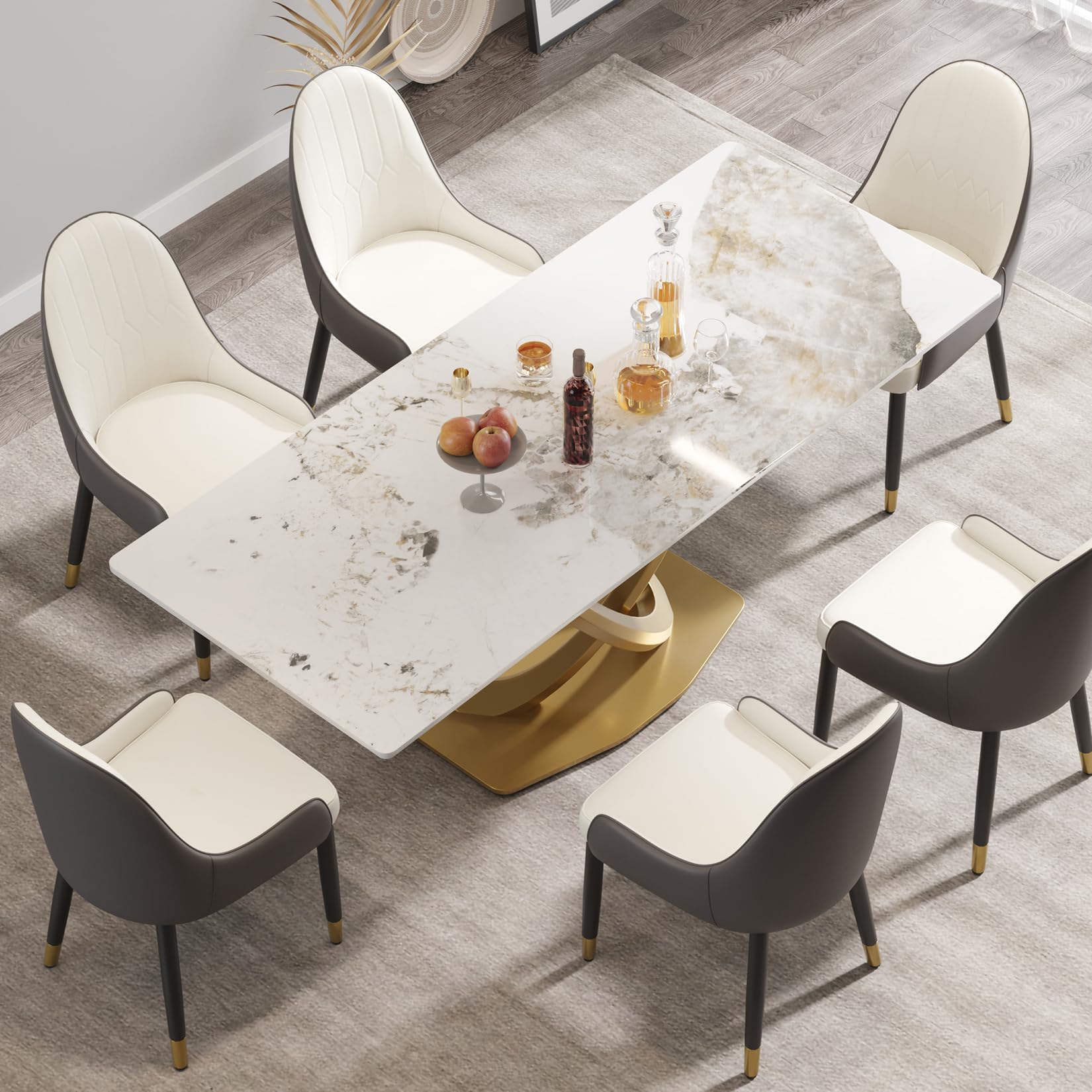 Amazon.com - Minimalist Kitchen Dining Table for 8, Rectangle